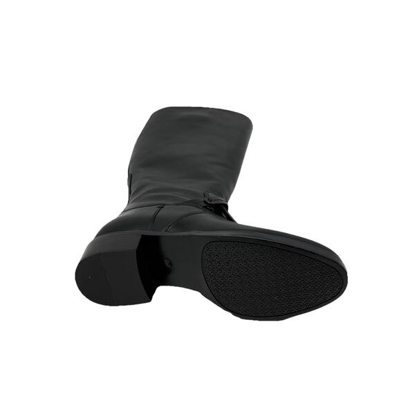 Tory Burch black Miller riding leather boots 5 - Picture 5 of 7